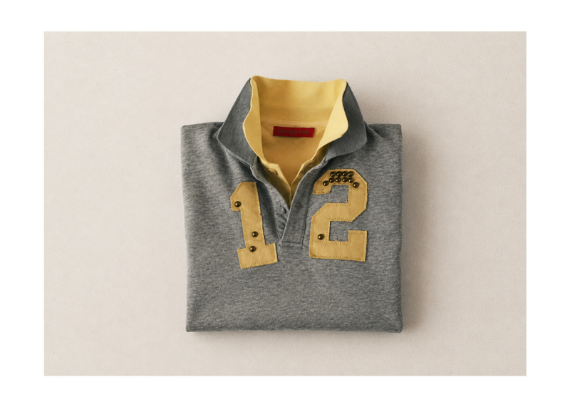 DOUBLE COLLAR 'gray yellow'