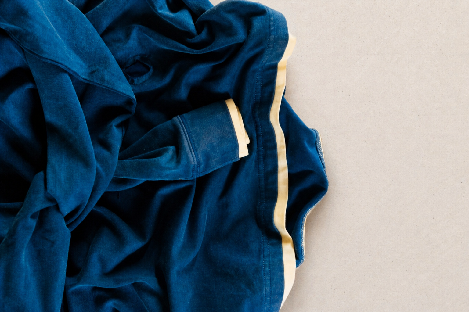 Double Collar Rugby – Blue