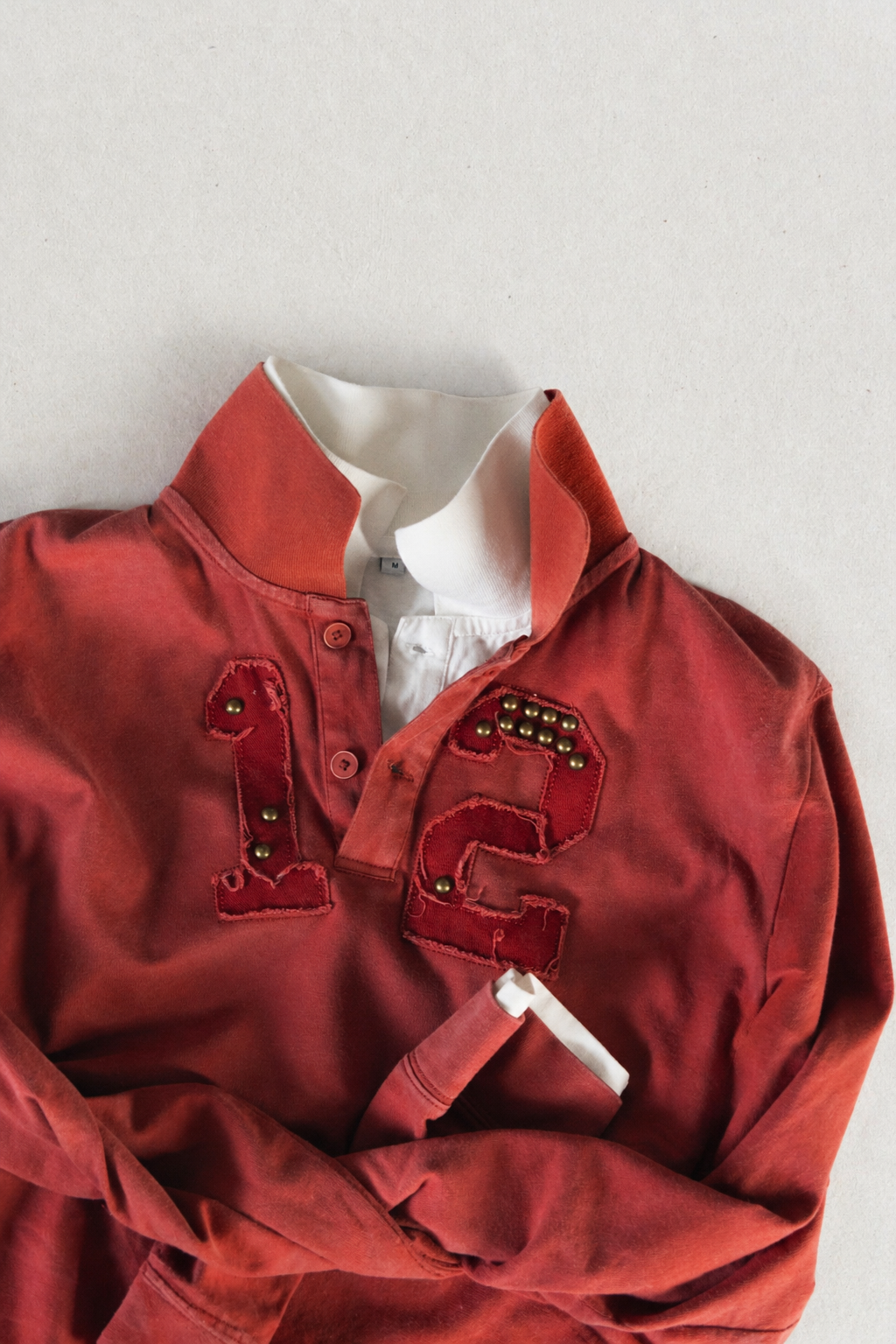 Double Collar Rugby – Red