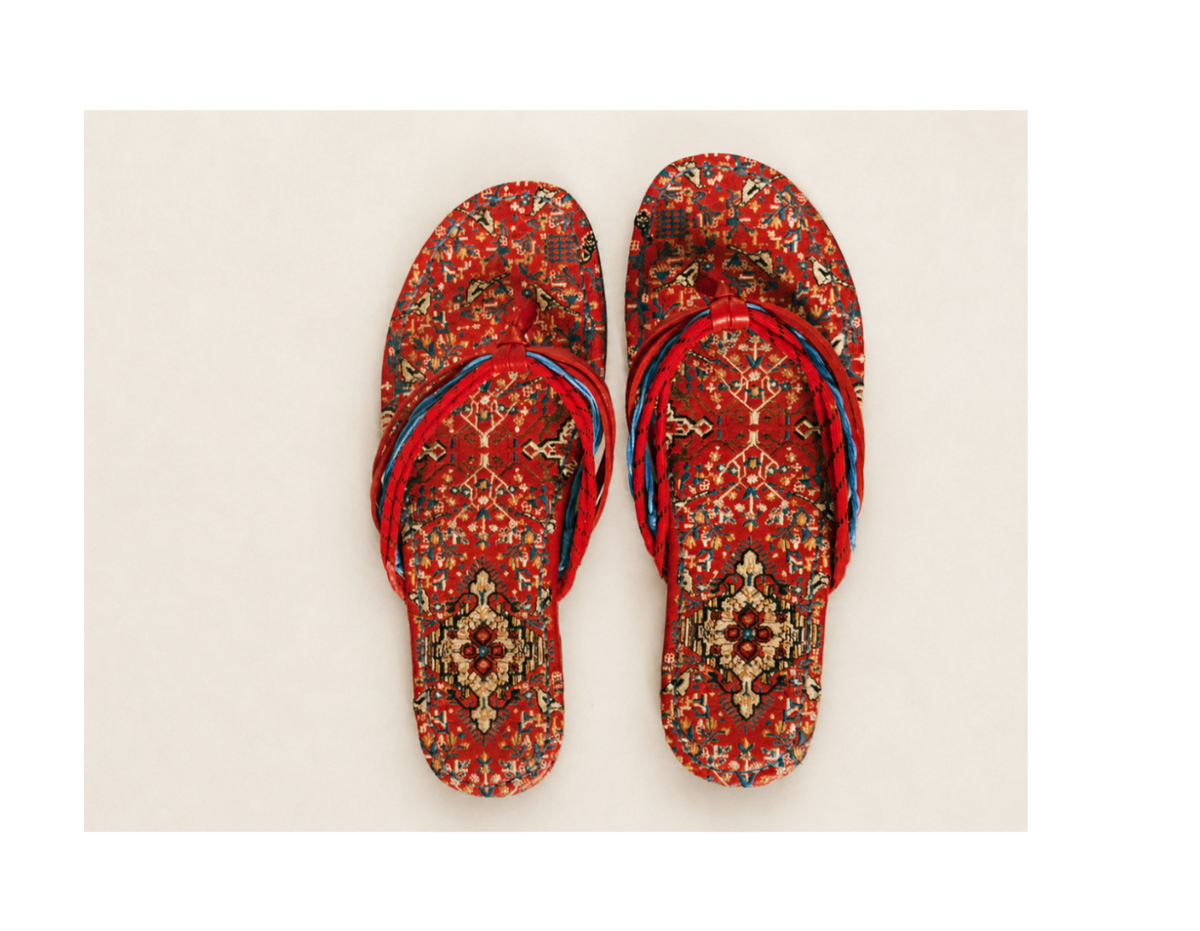 PERSIAN RUG 'flip flops'