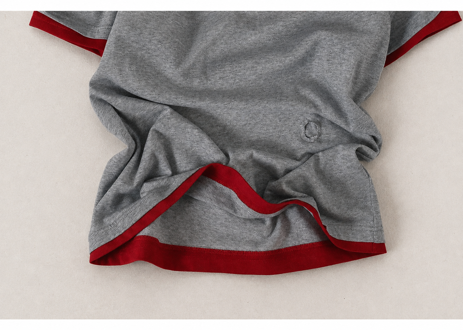 DOUBLE COLLAR 'gray red'