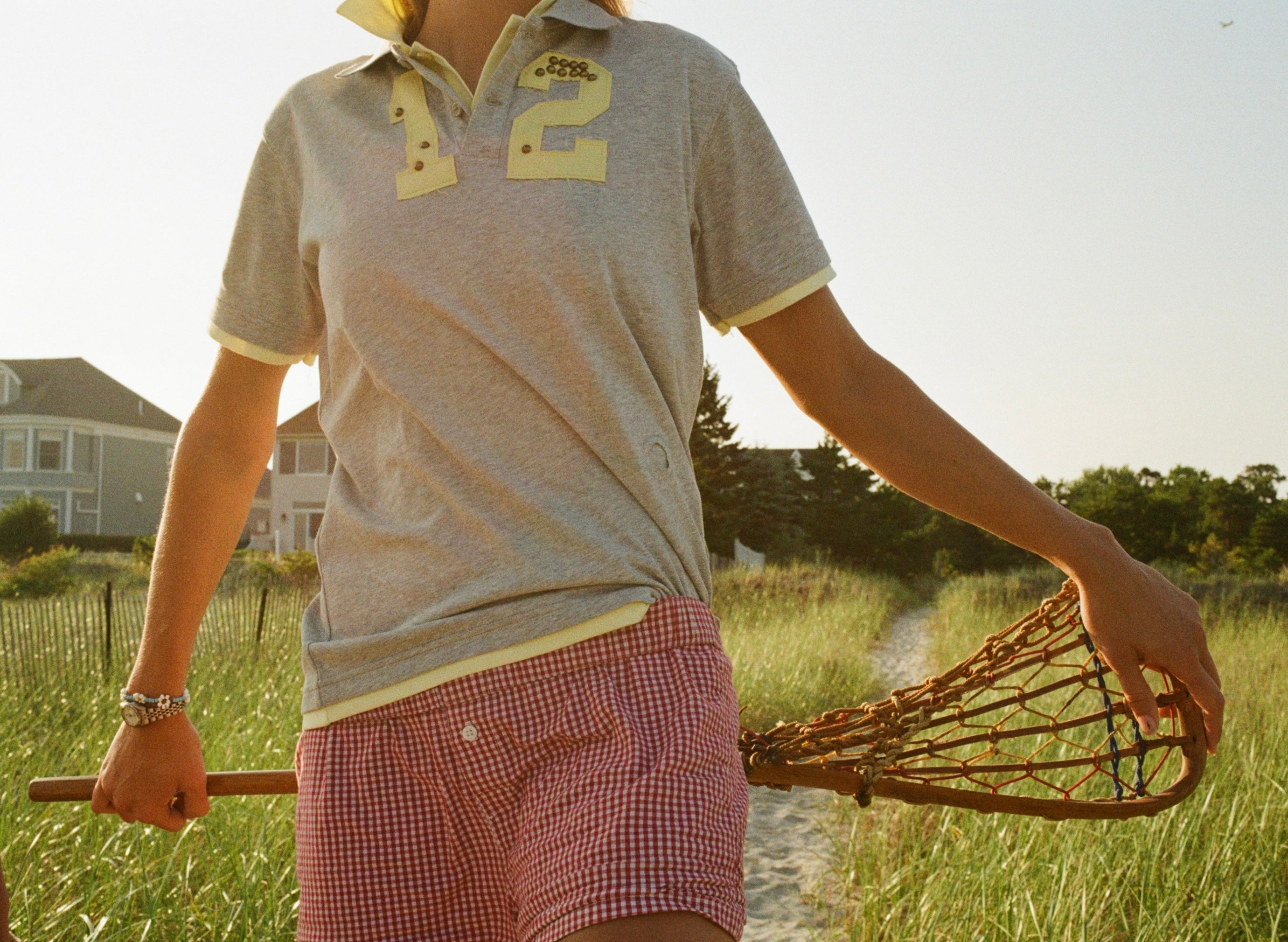DOUBLE COLLAR 'gray yellow'