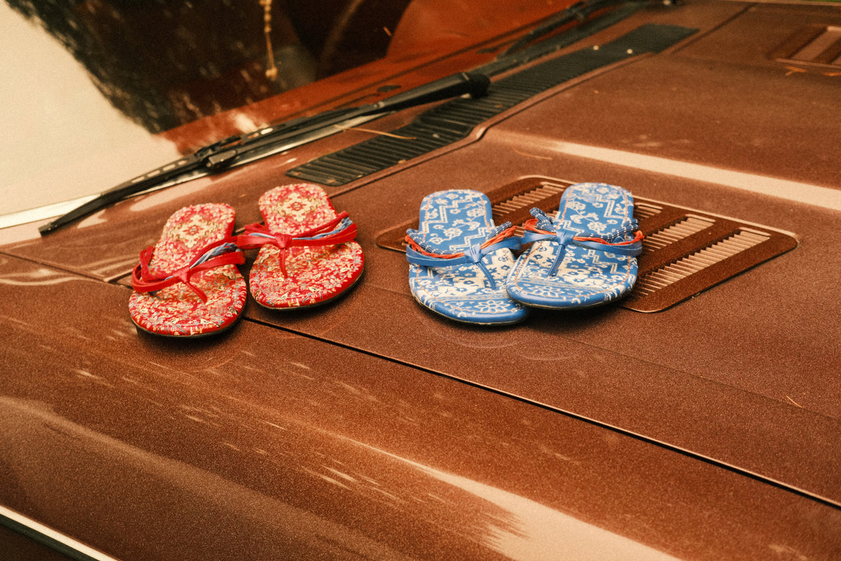 PERSIAN RUG 'flip flops'