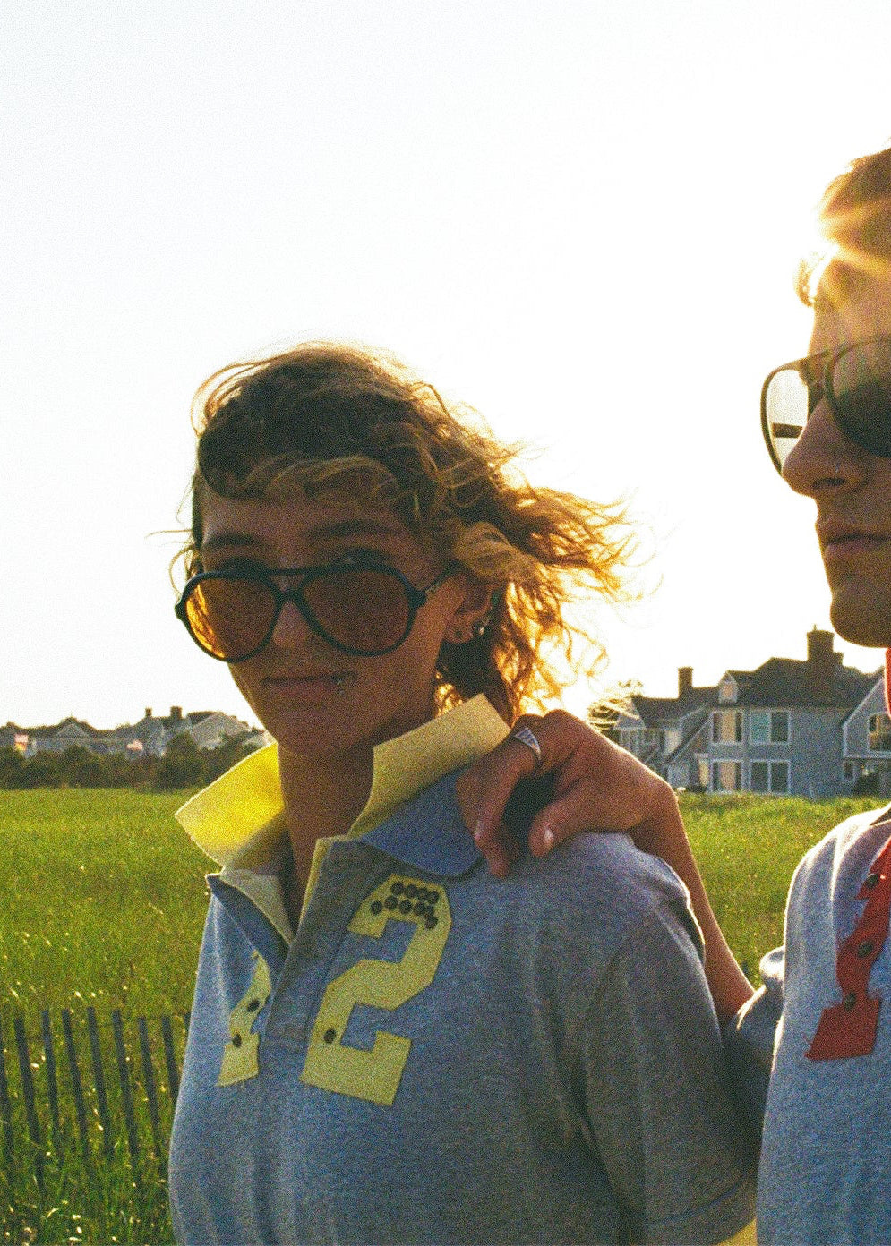 DOUBLE COLLAR 'gray yellow'
